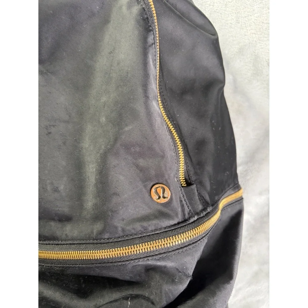 Lululemon City Adventurer Backpack Black Womens -tone metal hardware